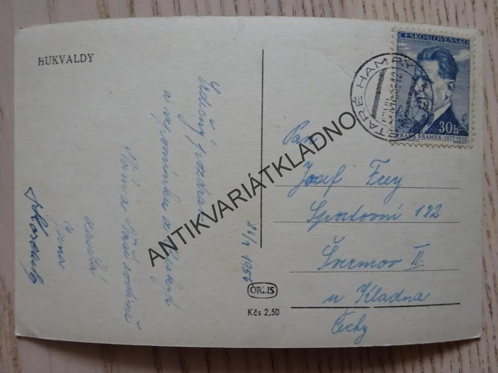 HUKVALDY, HRAD, ZŘÍCENINA, 1956, OKRES FRÝDEK-MÍSTEK