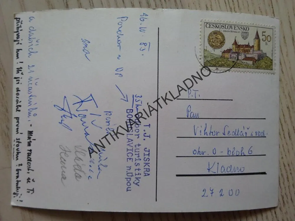 HRONOV, OKRES NÁCHOD, RODNÝ DOMEK ALOISE JIRÁSKA, 1983