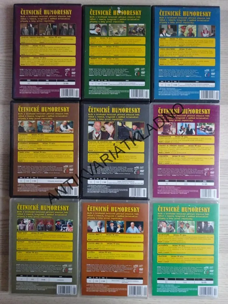 ČETNICKÉ HUMORESKY, 9 X DVD FILM