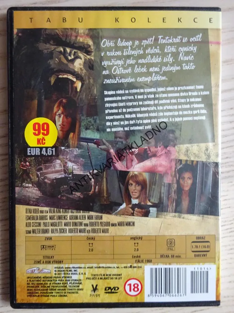 VÁLKA KING KONGŮ, DVD FILM