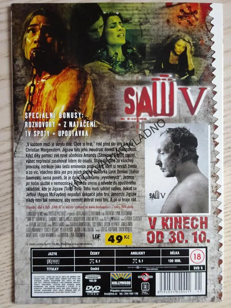 SAW 3, DVD FILM HOROR