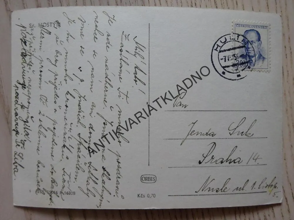 SVATÝ HOSTÝN NA MORAVĚ, MORAVA, OKRES KROMĚŘÍŽ, 1956