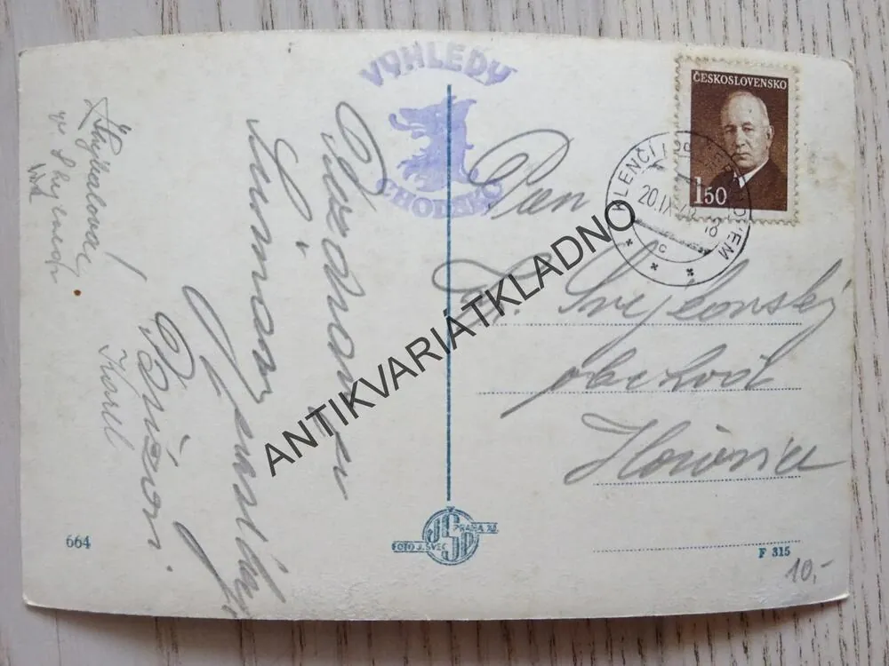 CHODSKO, VÝHLEDY, BAARŮV POMNÍK, OKRES DOMAŽLICE, 1948