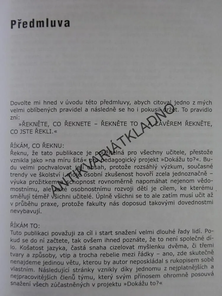 MANUÁL K TRÉNINKU ŘEČI LIDSKÉHO TĚLA, JOSEF VALENTA, **an