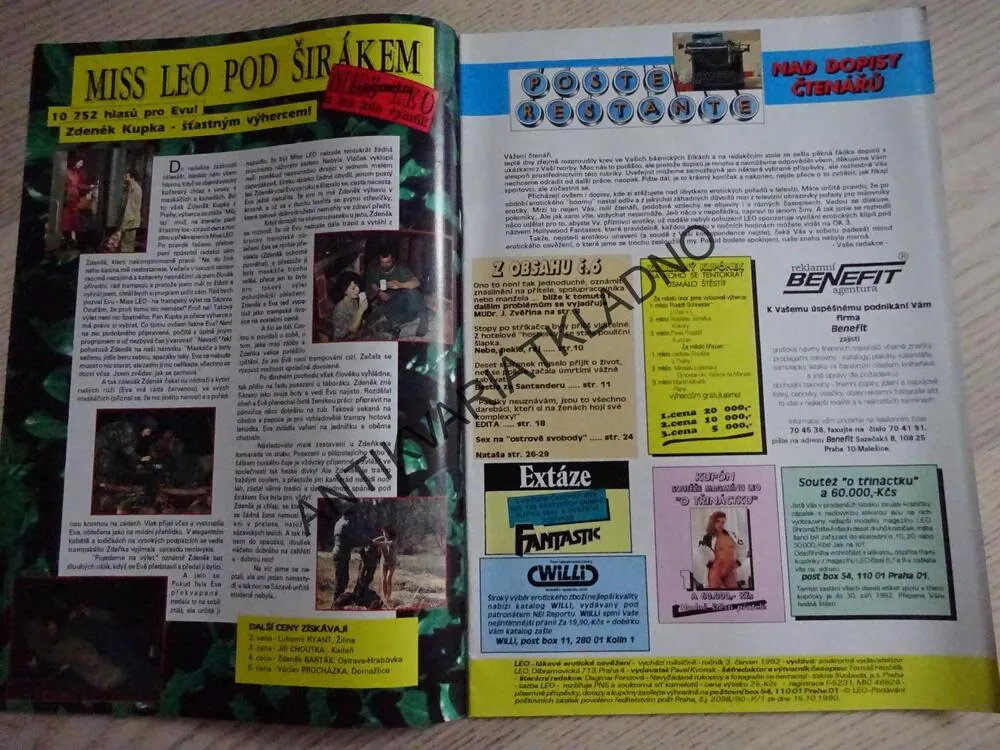 LEO, LÁKAVÉ EROTICKÉ OSVĚŽENÍ, 6/1992