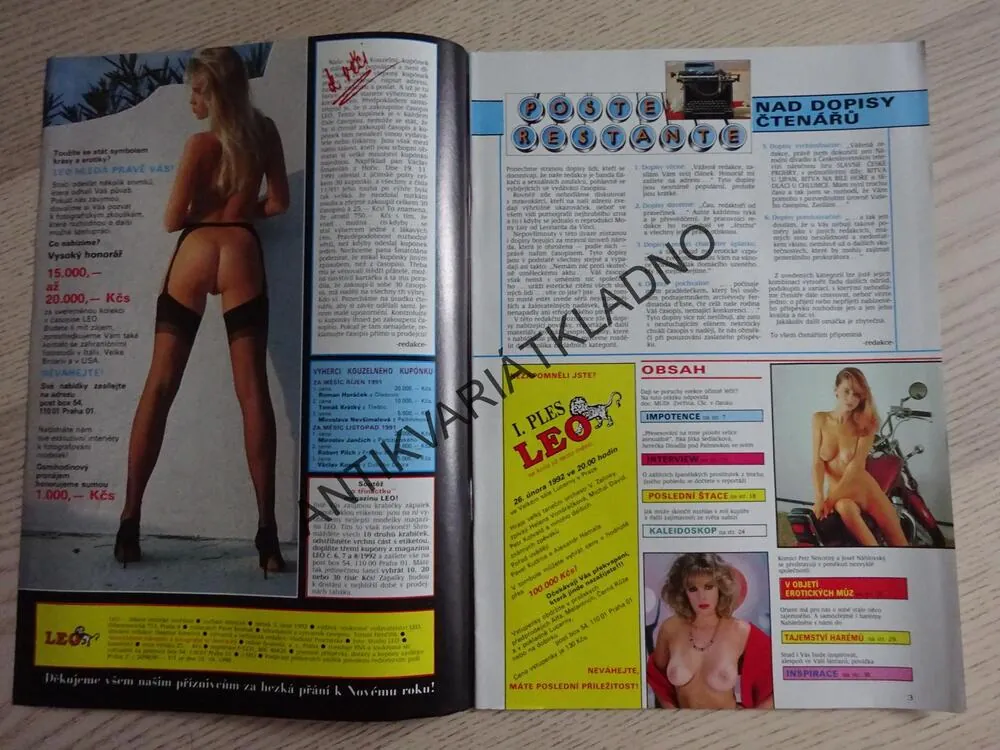 LEO, LÁKAVÉ EROTICKÉ OSVĚŽENÍ, 2/1992