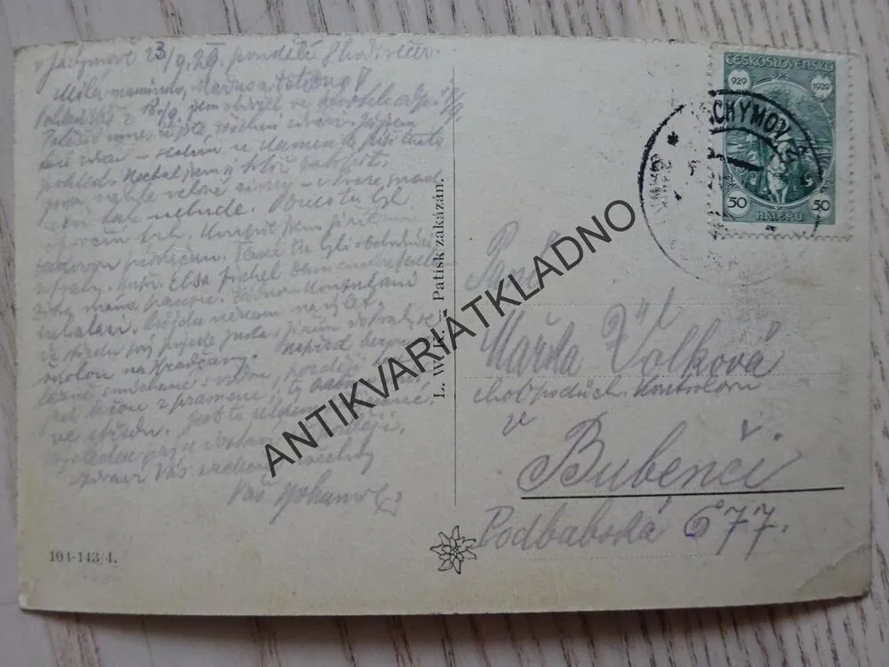 JÁCHYMOV, HOTEL RADIUM, OKRES KARLOVY VARY, 1929