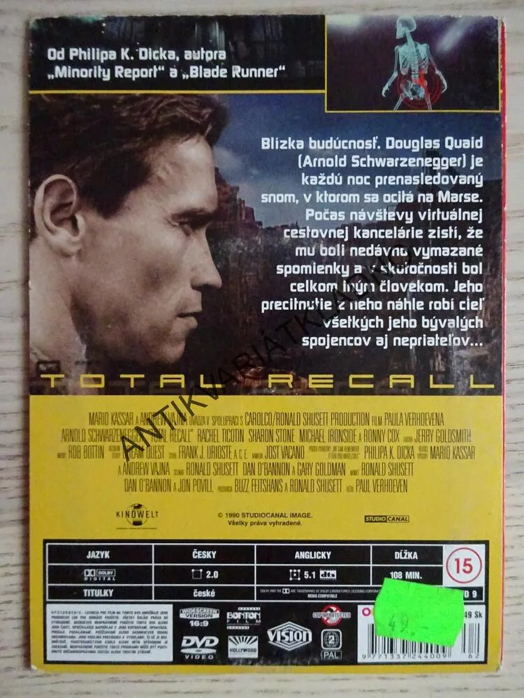 TOTAL RECALL, DVD FILM