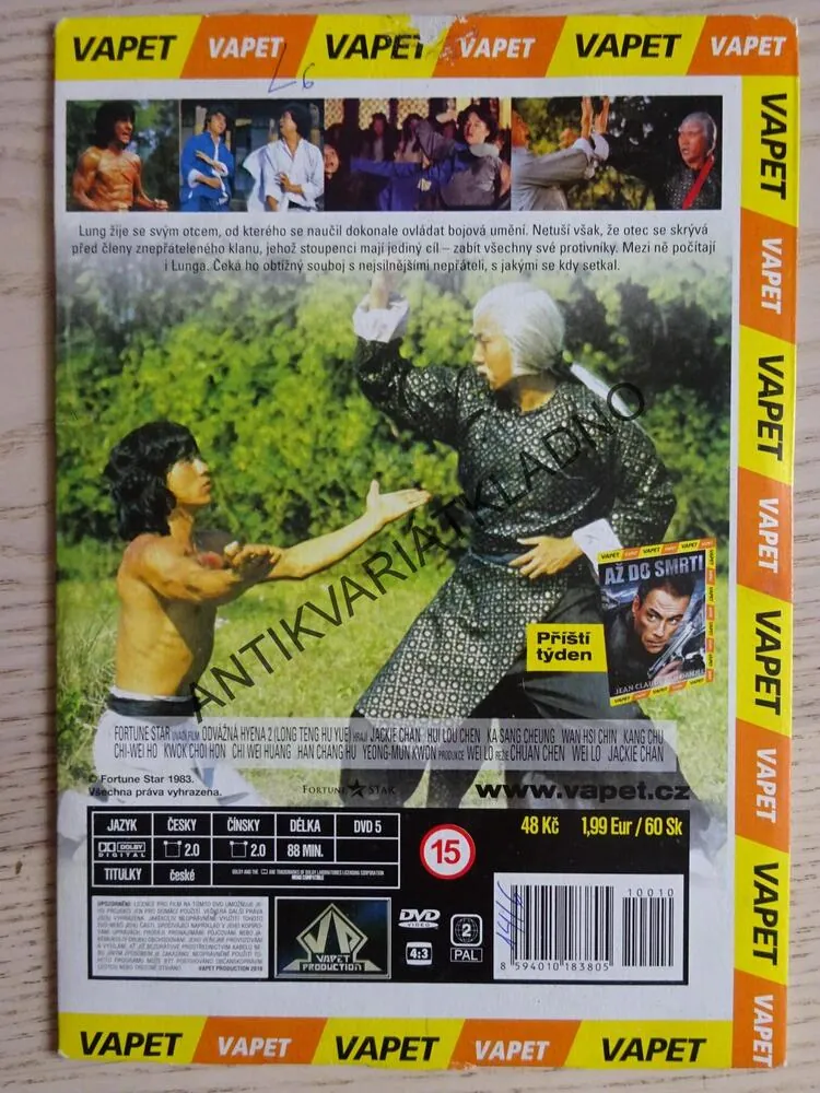 ODVÁŽNÁ HYENA 2, JACKIE CHAN, DVD FILM