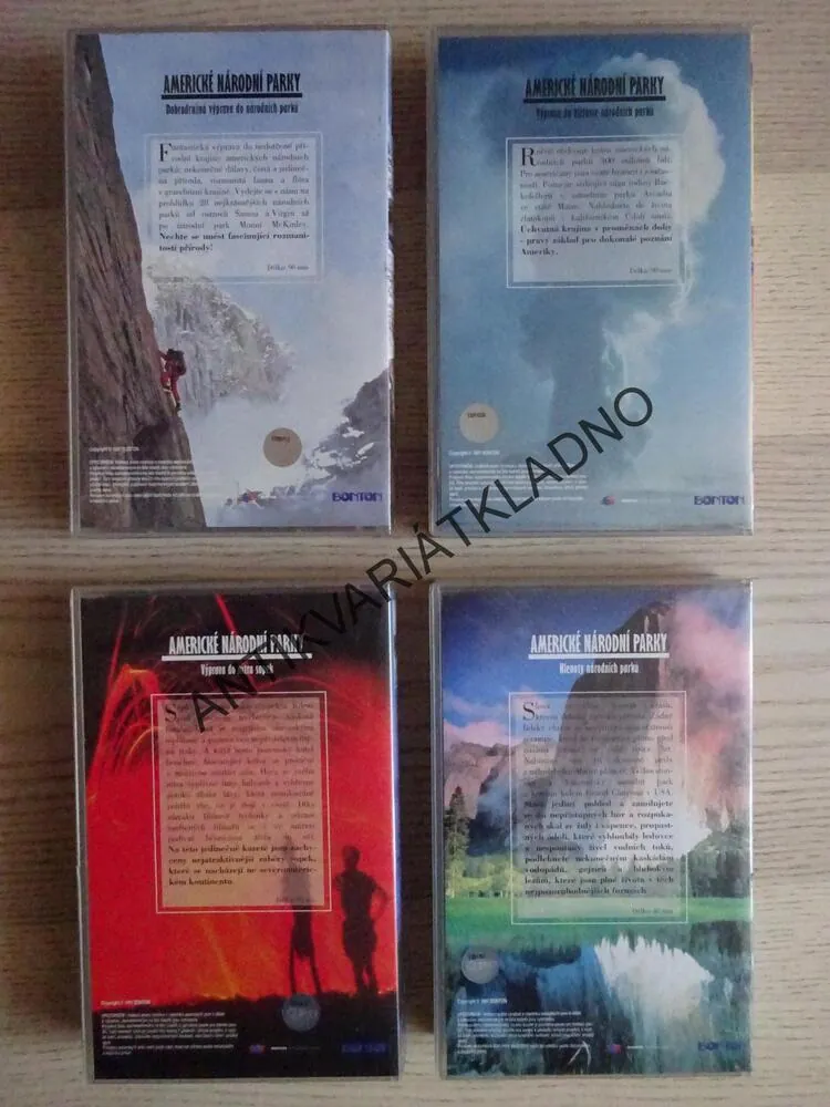 AMERICKÉ NÁRODNÍ PARKY SVĚTA, 4X VHS