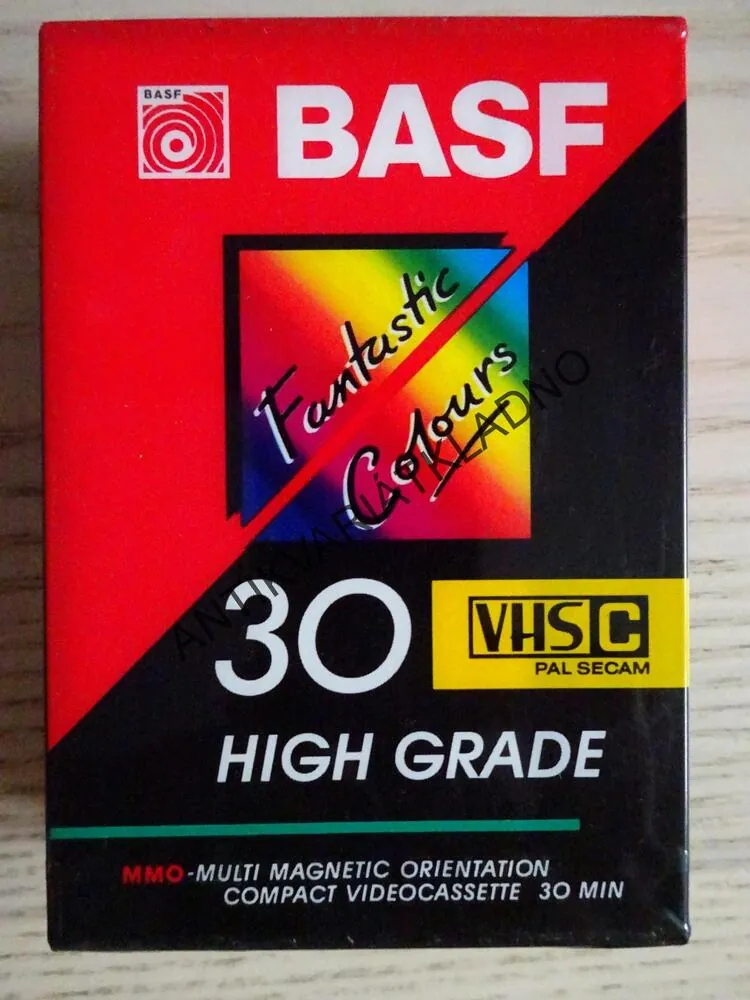MINI VHS VIDEOKAZETA DO KAMERY DVOJBALENÍ - ZN. BASF, NOVÁ , NEPOUŽITÁ, nenahrané