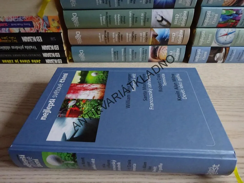 NEBESKÁ VĚŽ - KRUEGER, FRANCOUZSKÝ ZAHRADNÍK - MONTEFIORE, TEMNOTA - CRAIS, DEVĚT LEKCÍ GOLFŮ - MILNE, **an