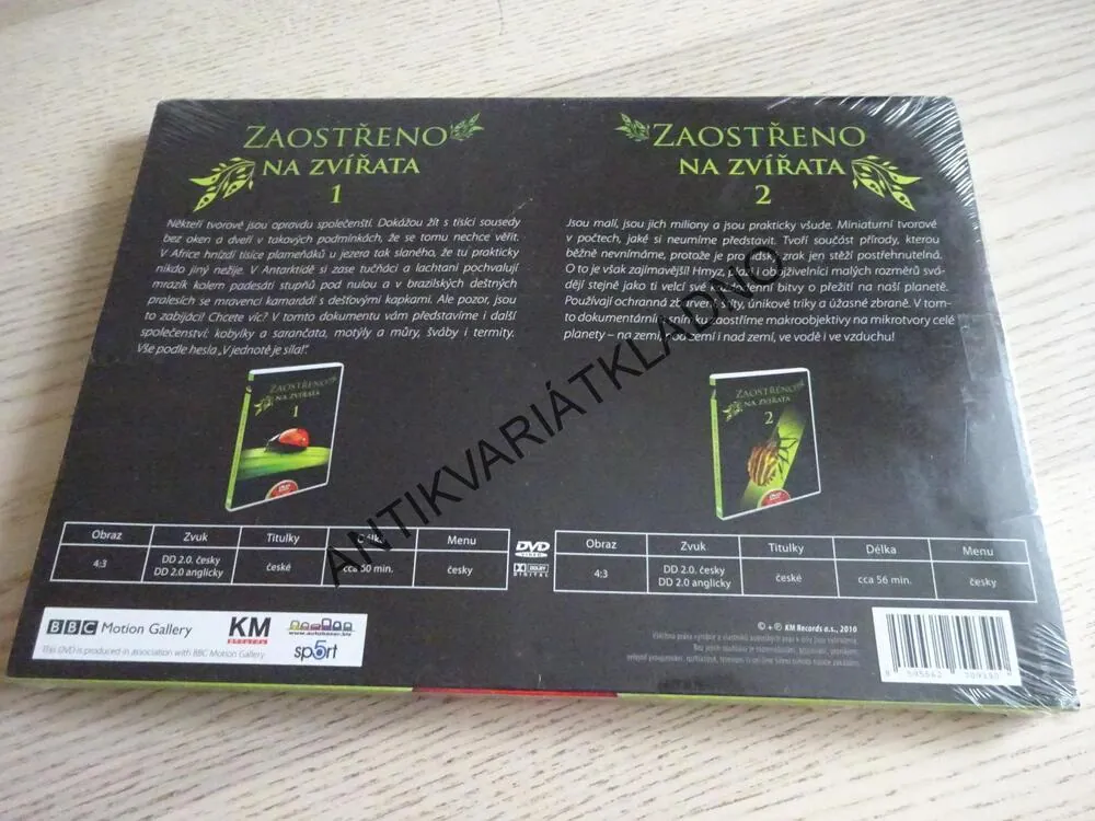 ZAOSTŘENO NA ZVÍŘATA, 2 DVD FILM V DÁRKOVÉM BALENÍ,