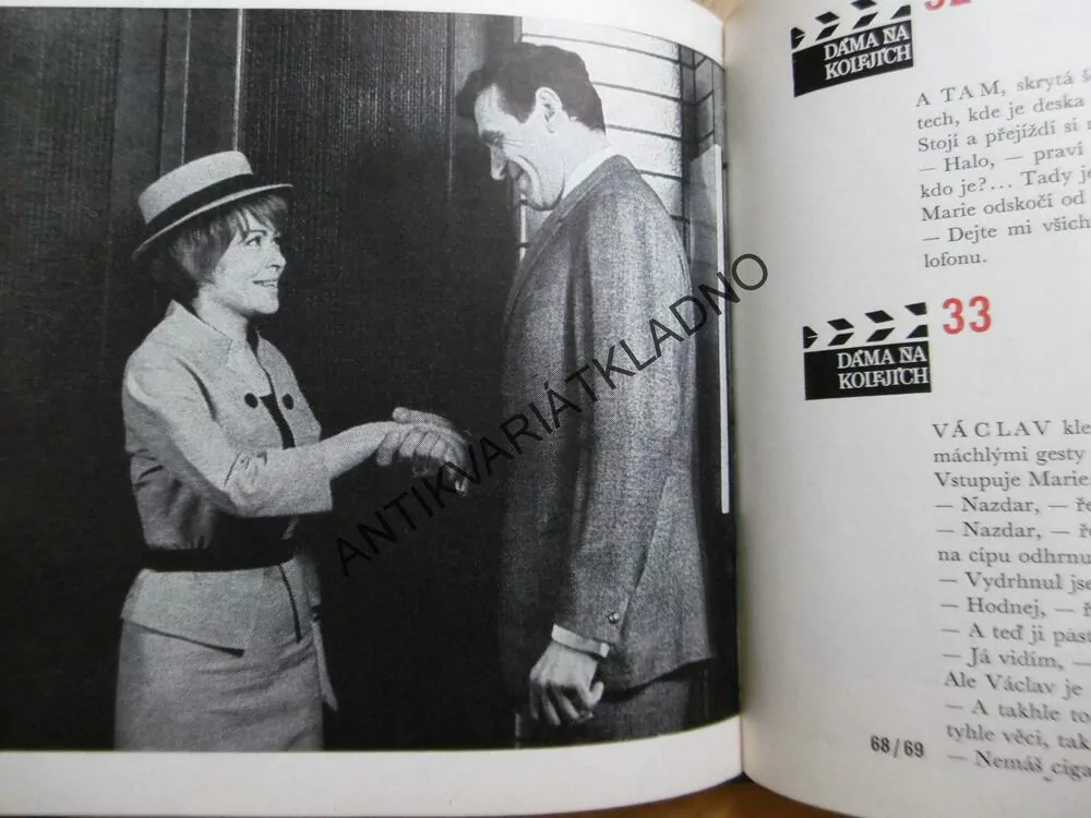 DÁMA NA KOLEJÍCH, BLAŽEK, TRAMVAJ, BOHDALOVÁ, FILM, **an