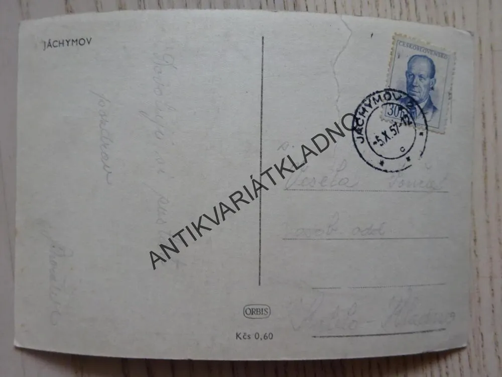 JÁCHYMOV, OKRES KARLOVY VARY, 1957