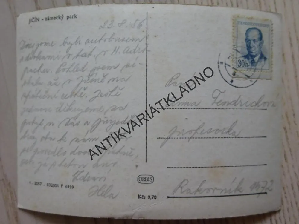 JIČÍN, ZÁMECKÝ PARK