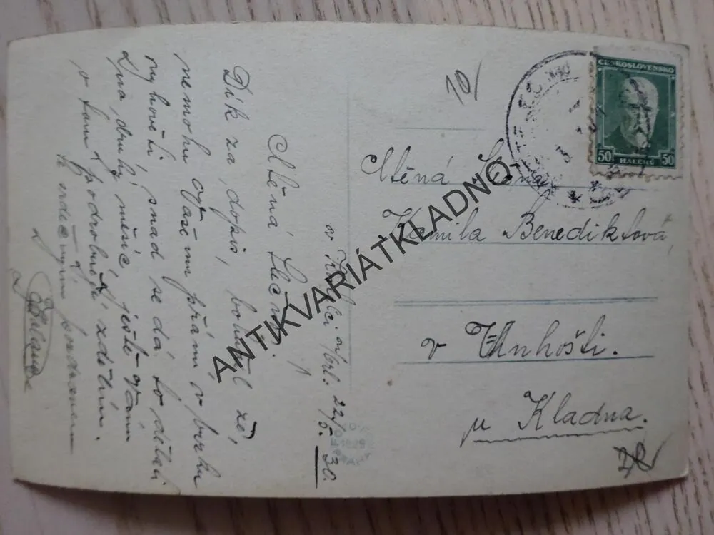KOSTELEC NAD ORLICÍ, 1930, OKRES RYCHNOV NAD KNĚŽNOU