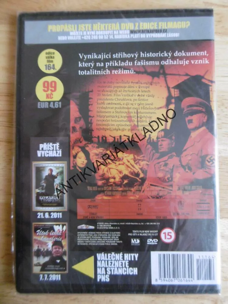 OBYČEJNÝ FAŠISMUS, HITLER, VÁLKA, DVD DOKUMENT
