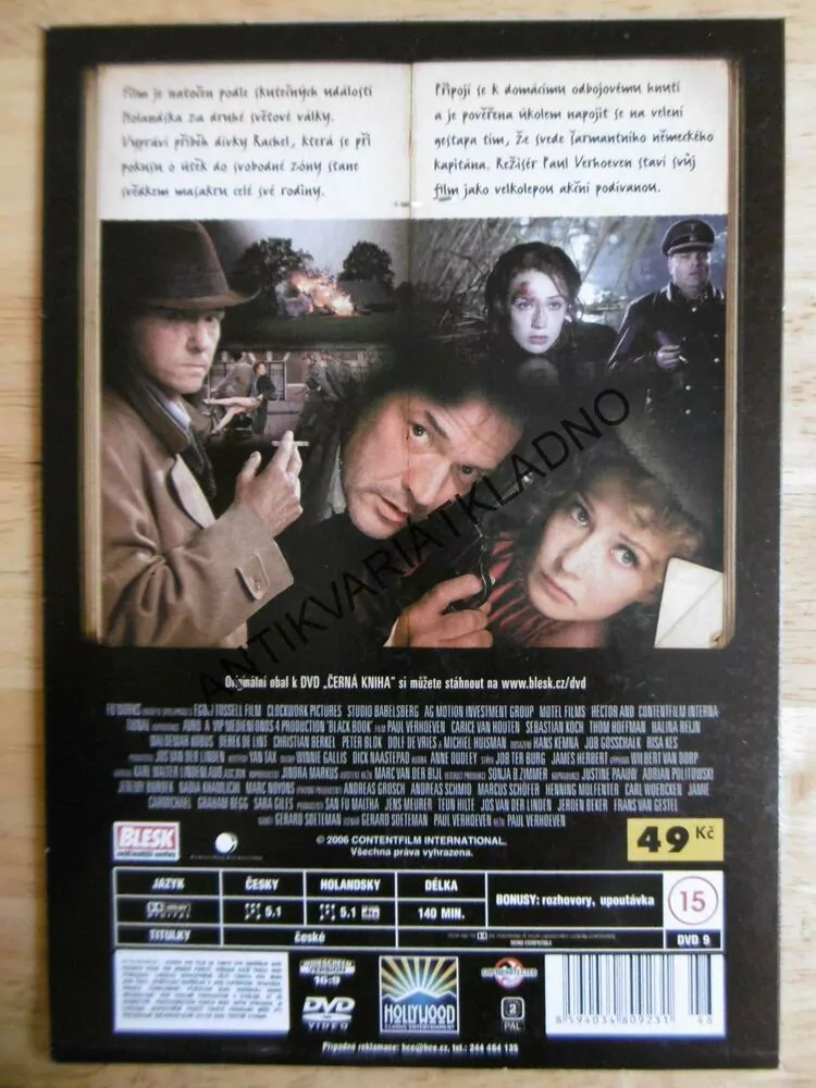 ČERNÁ KNIHA, VÁLKA, DVD FILM