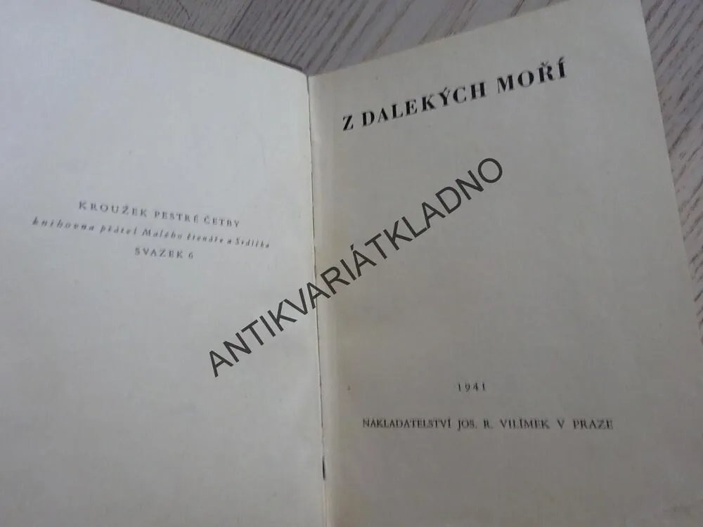 Z DALEKÝCH MOŘÍ, NEOBYČEJNÉ PŘÍBĚHY, 1941, **an