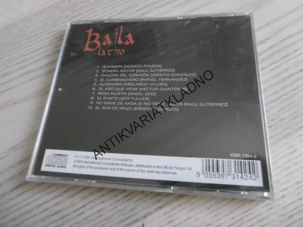 BAILA LATINO, BEST LATIN SONGS, CD HUDBA 
