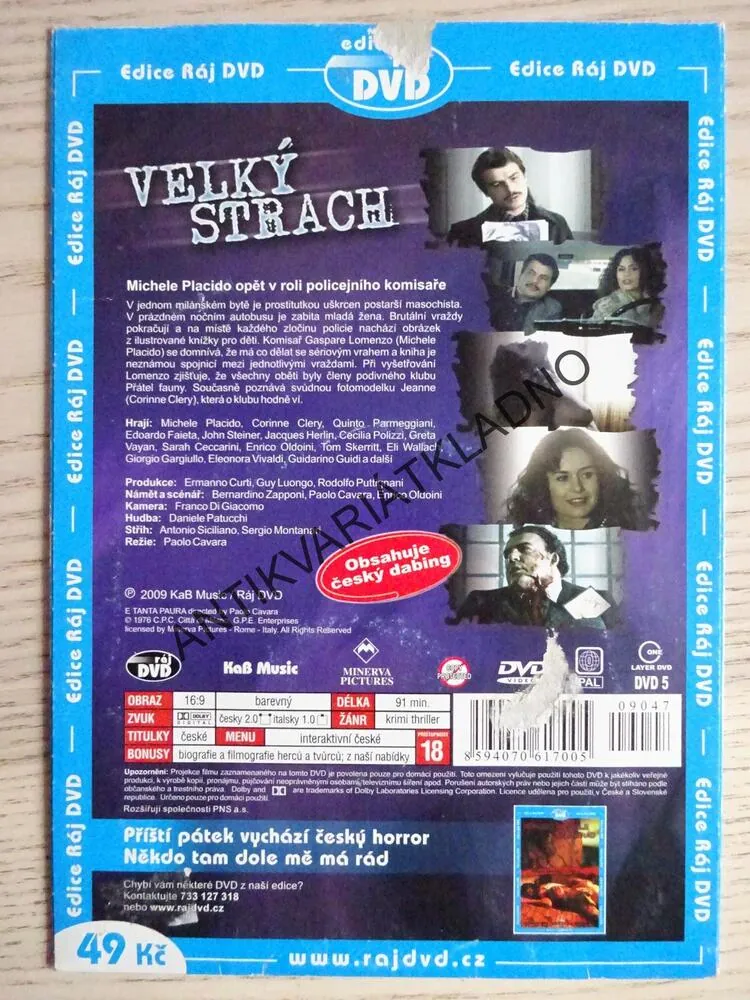 VELKÝ STRACH, DVD FILM
