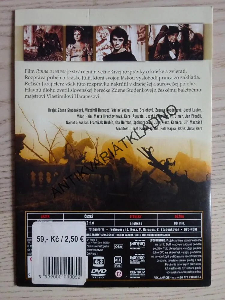 PANNA A NETVOR, DVD FILM