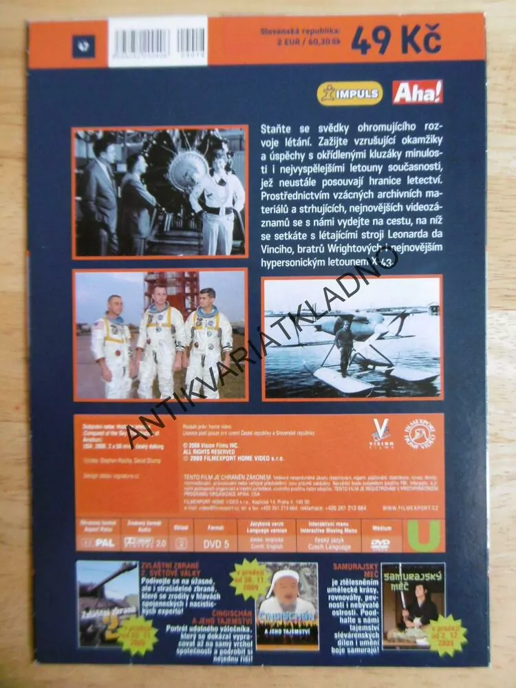 DOBÝVÁNÍ NEBE, LETECTVÍ, DVD DOKUMENT SVĚT.VÁLKA,