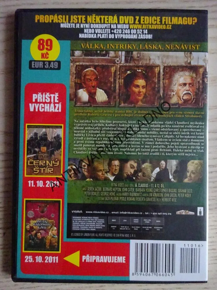 JÁ, CLAUDIUS (11., 12. DÍL), DVD FILM