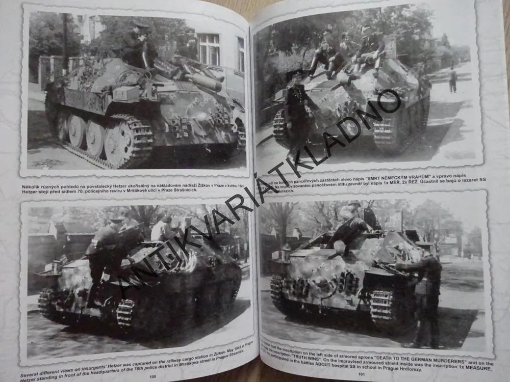 CZECHOSLOVAK TANKS, ČESKOSLOVENSKÉ TANKY, 1930-1945, PHOTO ALBUM, ANGLICKO-ČESKY, **an