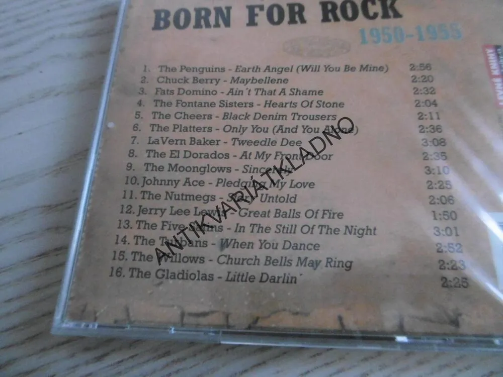 BORN FOR ROCK, 1950-1955, CD HUDBA