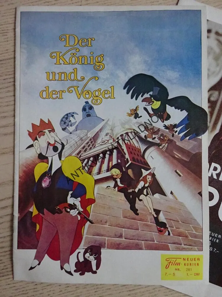 SONNTAGSKAPITÄNE, DER KÖNIG UND DER VOGEL, LORIOTS ÖDIPUSSI, ČASOPIS, NĚMECKY, FILMOVÝ PROGRAM, 3 KUSY