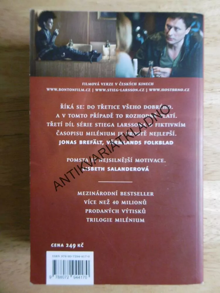 DÍVKA KTERÁ KOPLA DO VOSÍHO HNÍZDA, MILÉNIUM 3., LARSSON, **an