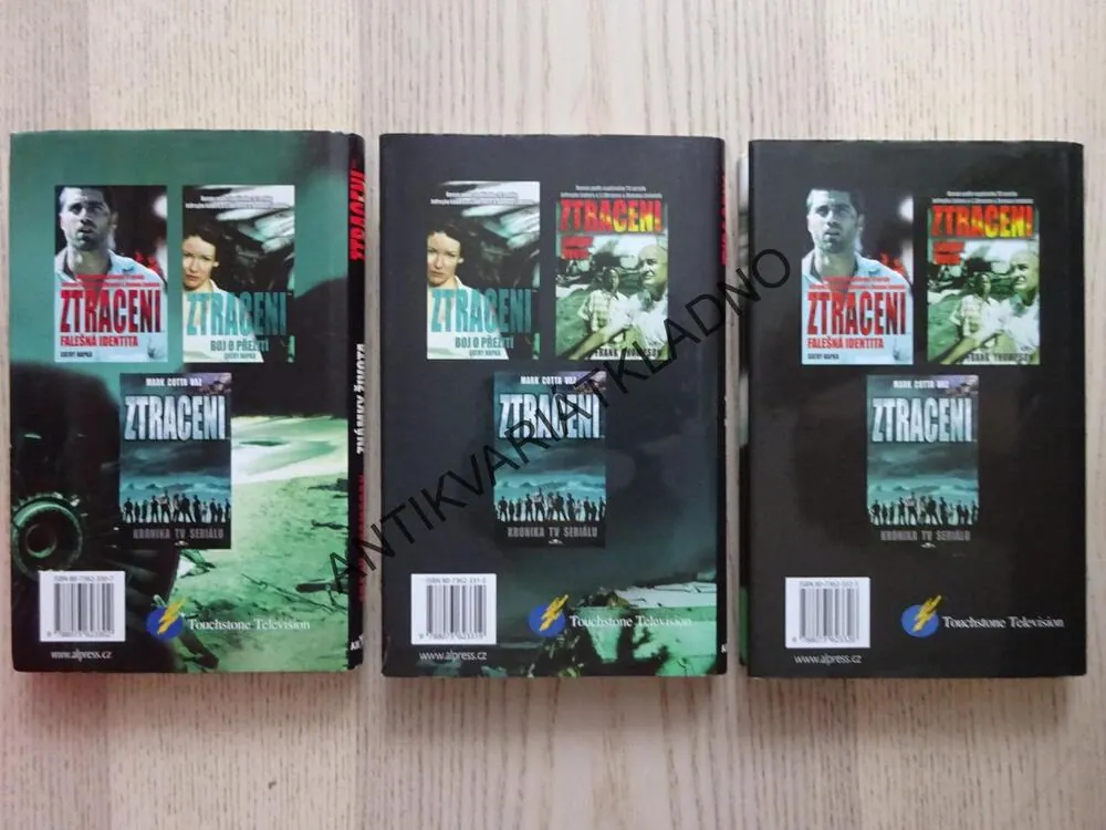 TRILOGIE ZTRACENI, BOJ O PŘEŽITÍ, FALEŠNÁ IDENTITA, ZNÁMKY ŽIVOTA, CATHY HAPKA, FRANK THOMPSON, **an
