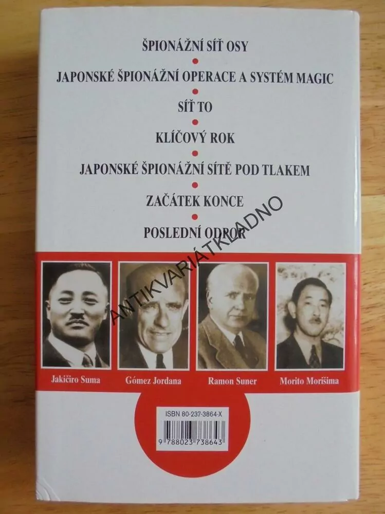 TANEC STÍNŮ, ŠPIONÁŽ JAPONSKA PROTI ZÁPADU 1939-45, VÁLKA