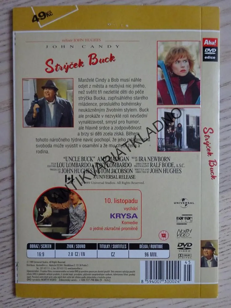 STRÝČEK BUCK, DVD FILM