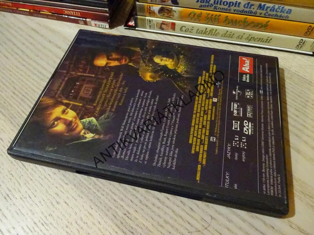 ZAMILOVANÝ SHAKESPEARE, DVD FILM