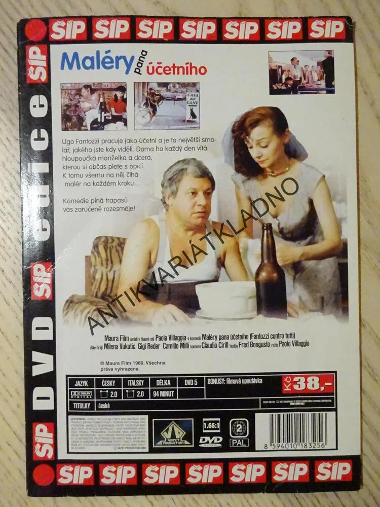 MALÉRY PANA ÚČETNÍHO, DVD FILM 