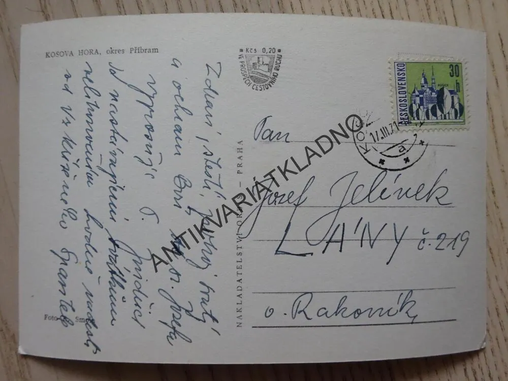 KOSOVA HORA, OKRES PŘÍBRAM, 1971
