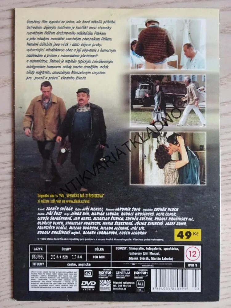 VESNIČKO MÁ STŘEDISKOVÁ, DVD FILM