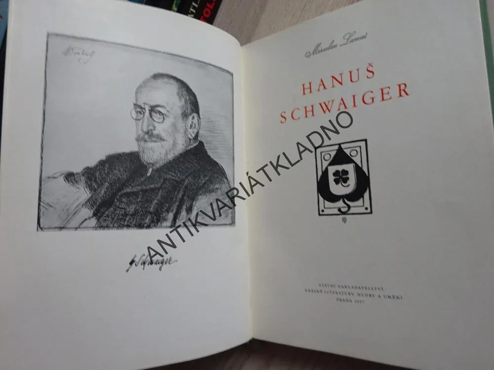 HANUŠ SCHWAIGER, MIROSLAV LAMAČ , VÝTVARNÉ UMĚNÍ, 1957, **an