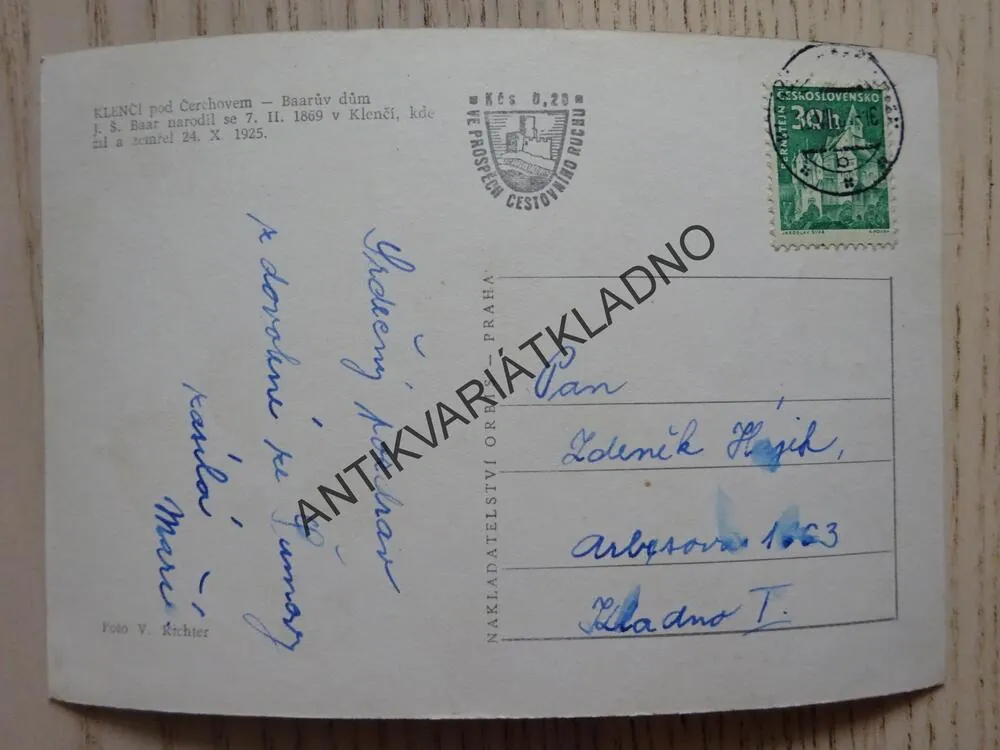 KLENČÍ POD ČERCHOVEM, OKRES DOMAŽLICE, BAARŮV DŮM