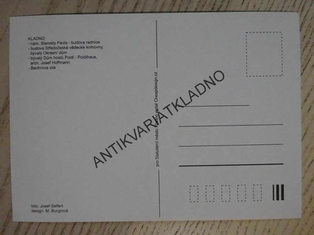KLADNO - NÁMĚSTÍ, RADNICE, KNIHOVNA, POLDIHAUS, NEPOPSANÉ
