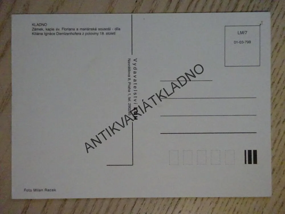 KLADNO - KOSTEL U FLORIÁNA, ZÁMEK, NÁMĚSTÍ OTY PAVLA, NEPOPSANÉ