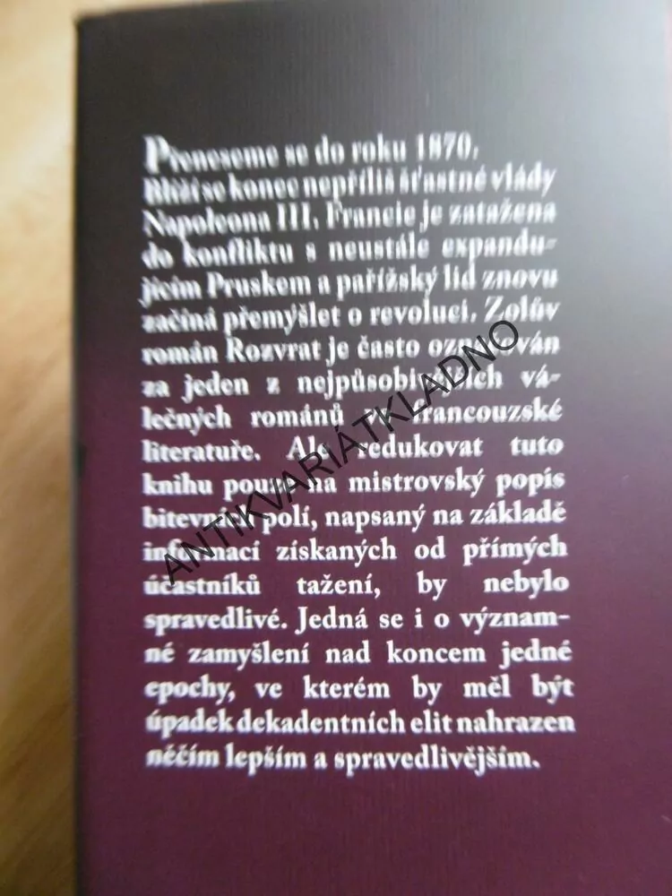 ROZVRAT, EMILE ZOLA