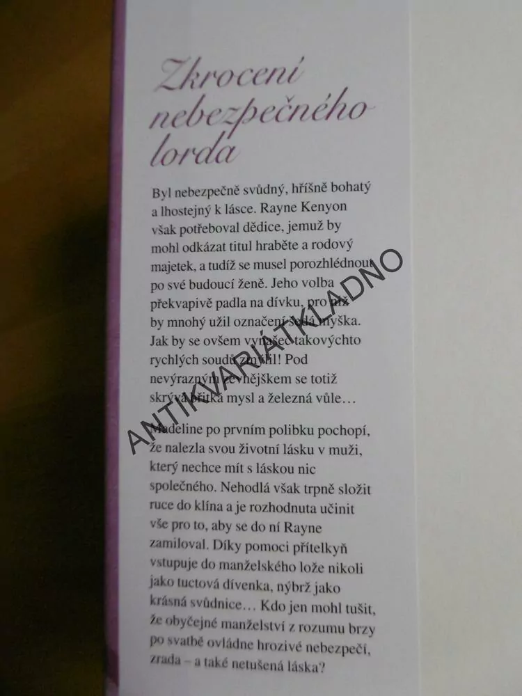 ZKROCENÍ NEBEZPEČNÉHO LORDA, NICOLE JORDAN
