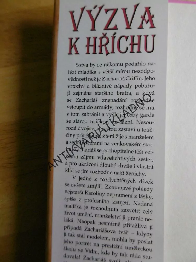 VÝZVA K HŘÍCHU, SUZANNE ENOCH, **an