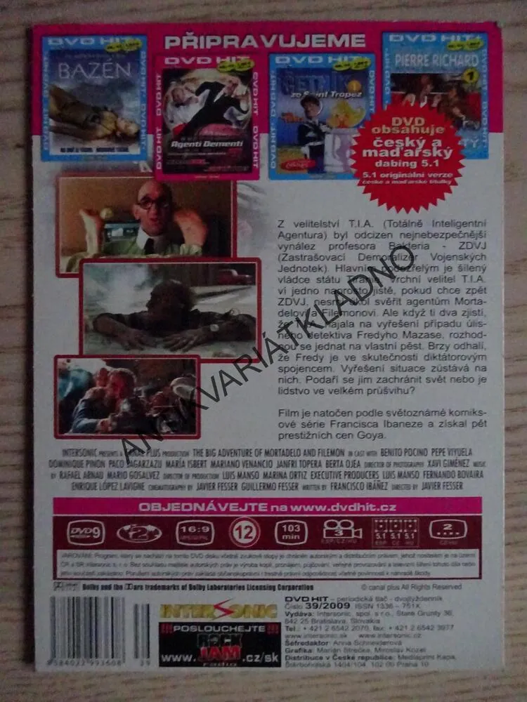 AGENTI DEMENTI 1-2, 2 X DVD FILM