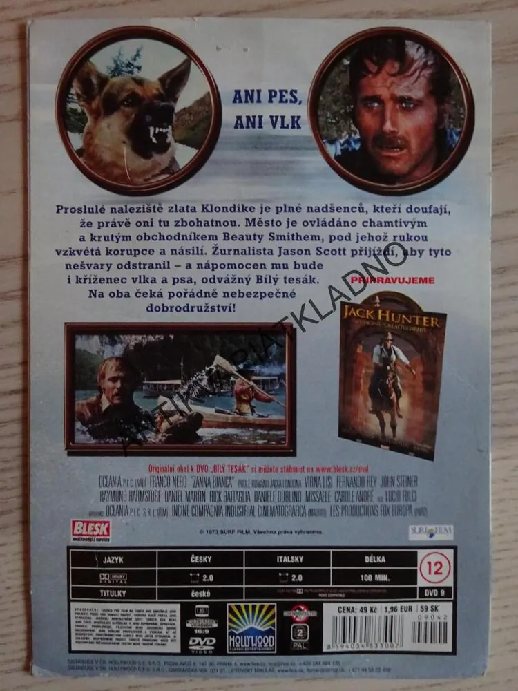 BÍLÝ TESÁK, DVD FILM
