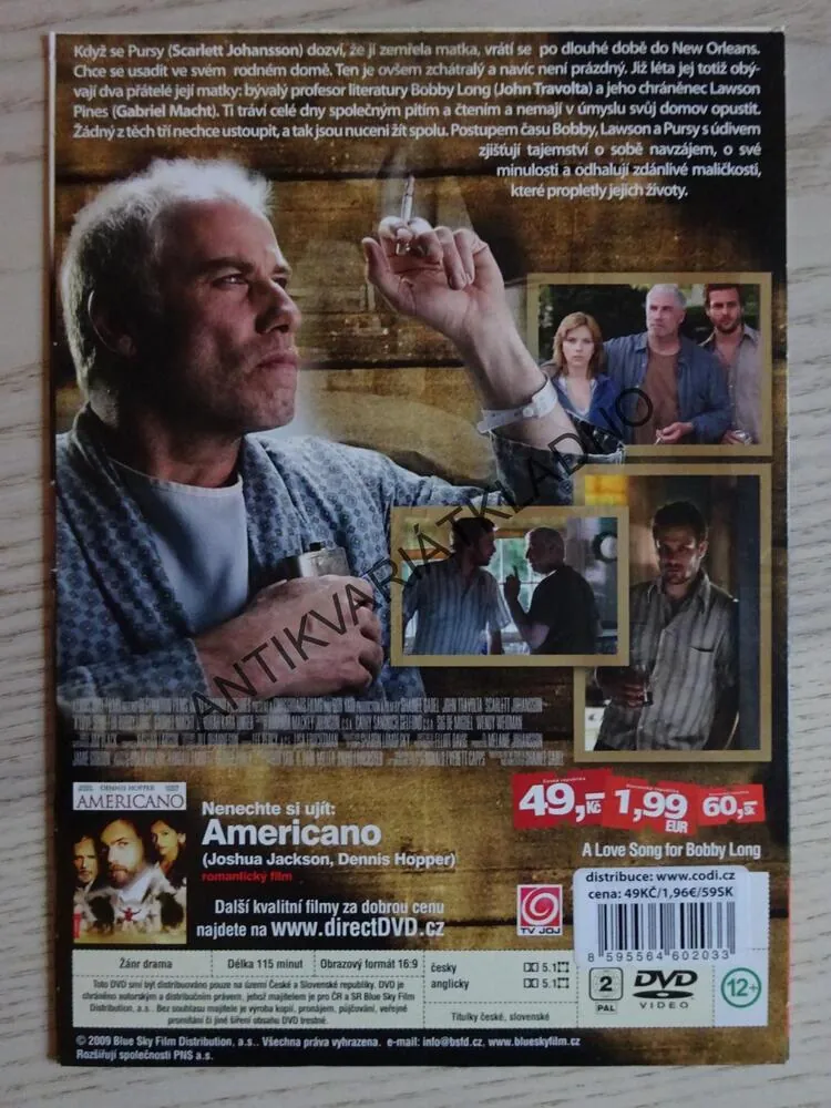 PÍSEŇ LÁSKY SAMOTÁŘKY, DVD FILM